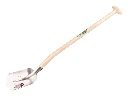 Holländer Sandschaufel ABC 1/2 0, gehärtet und poliert, mit ATLAS Schwanenhals-Schaufelstiel 90 cm stark gebogen