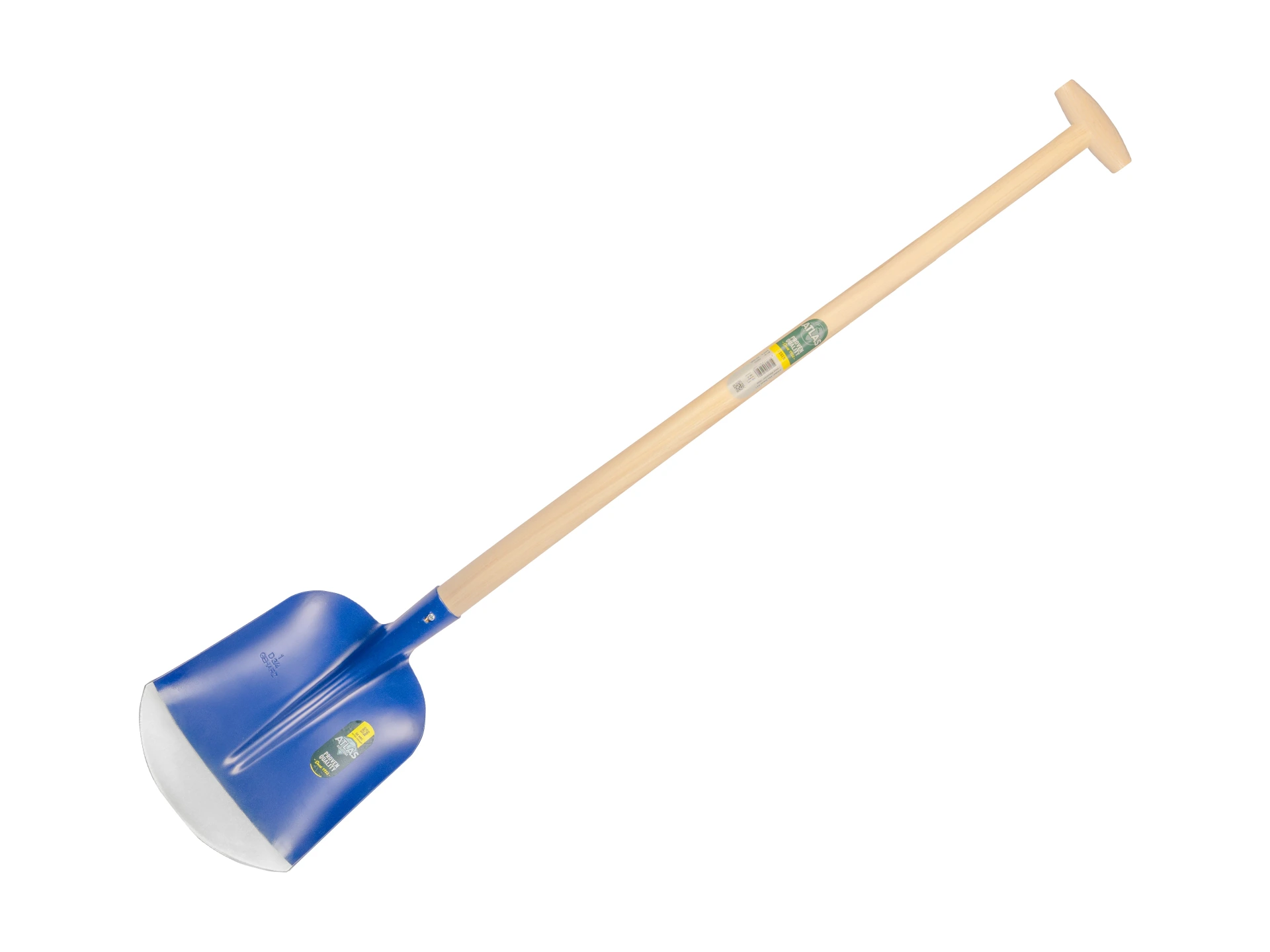 [705252] Schepbats ATLAS DIAMANT 3/4 1 blauw, met ATLAS Blijhamsteel 100 cm sterk gebogen