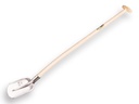 Pelle ATLAS DIAMANT acier inoxydable 1/4 000, avec ATLAS manche de pelle 110 cm courbé