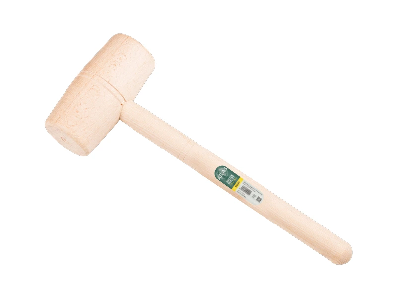 [7282650] Marteau en bois hêtre rond Ø 70 mm avec manche