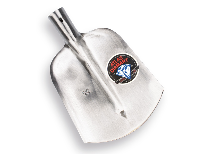 Flachrandschaufel ATLAS DIAMANT 1/4 000 gehärtet, blank poliert, ohne Stiel