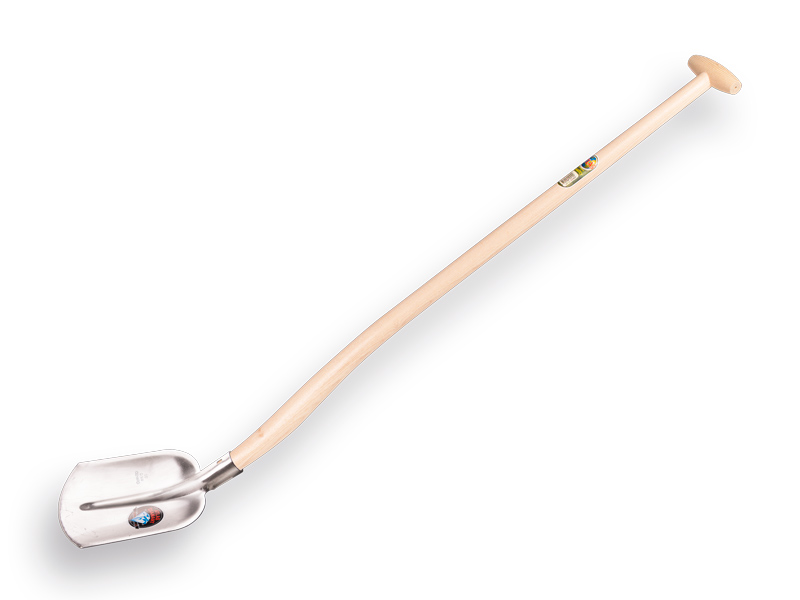 Digging shovel ATLAS DIAMANT 1/4 00 hardened, polished, with ATLAS gooseneck shovel handle 110 cm extra double-bent