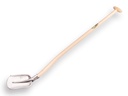 Screeding shovel ATLAS DIAMANT 1/2 000 hardened, polished, with ATLAS gooseneck shovel handle 110 cm extra double bent