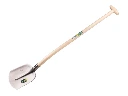 Digging shovel ATLAS DIAMOND 1/4 000 hardened, blank polished, with gooseneck shovel handle 100 cm strongly bent