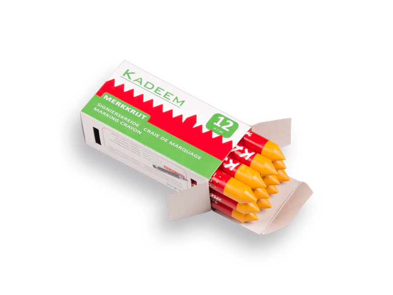 [738000] Markierkreide - Wachsstift KADEEM GELB, Durchmesser 13 mm (pro Schachtel mit 12 Stück)