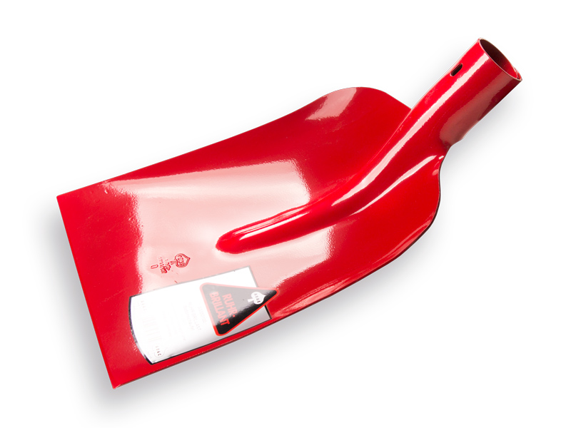 Concrete shovel RUHR BRILLANT 3/4 0 red, hardened, without handle