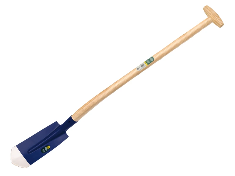 [755810] Kabelschop ATLAS DIAMANT 11,5 cm 3/4 blauw, onderkant spits, met ATLAS schopsteel 110 cm, FSC 100%