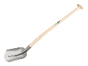 Holländer Sandschaufel ATLAS 3/4 0 gehärtet, mit ATLAS Schaufelstiel 100 cm gebogen, FSC 100%