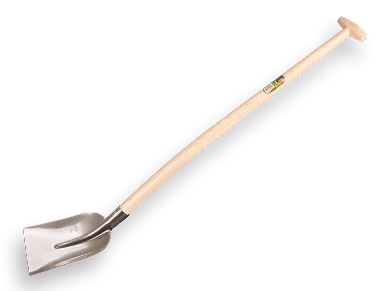 Concrete shovel ATLAS 1/2 0 hardened, with ATLAS shovel handle 100 cm bent