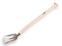 Concrete shovel ATLAS 1/2 0 hardened, with ATLAS shovel handle 100 cm bent, FSC 100%