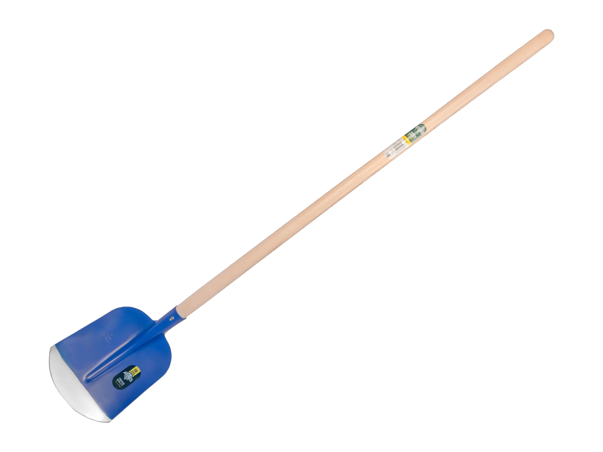 [770575] Schepbats ATLAS DIAMANT 3/4 1 blauw, gehard en gepolijst, met ATLAS batsesteel 130 cm gebogen, FSC 100%