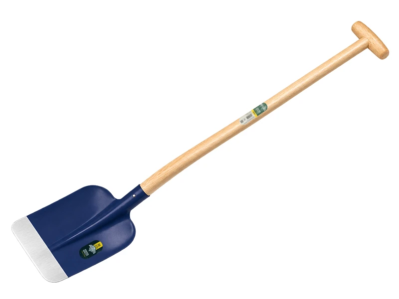 [770594] Concrete Shovel ATLAS DIAMANT 1/2 0 blue rounded, with shovel handle 110 cm bent