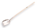 Stable shovel OFFNER aluminium with wear strip, 25 x 41 cm, with ATLAS shovel handle 140 cm
