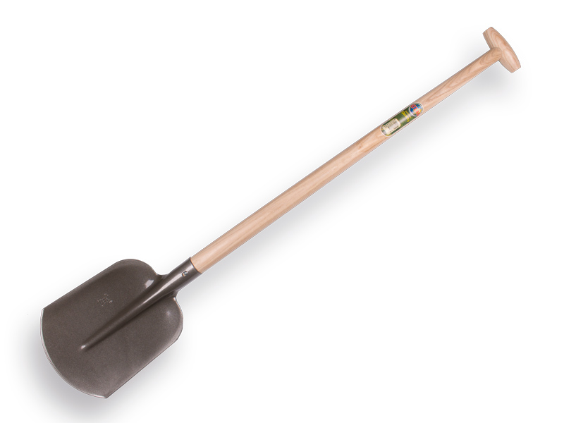 [780505] Flachrandschaufel ATLAS 1/4 000 gehärtet, mit ATLAS Schaufelstiel 110 cm gebogen, FSC 100%