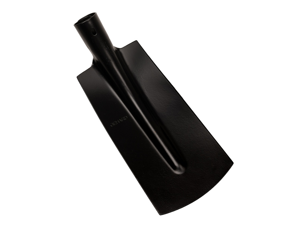 [780513] Kabelschaufel ATLAS 14 cm 3/4 schwarz, Unterkante gerade, extra gehärtet, ohne Stiel