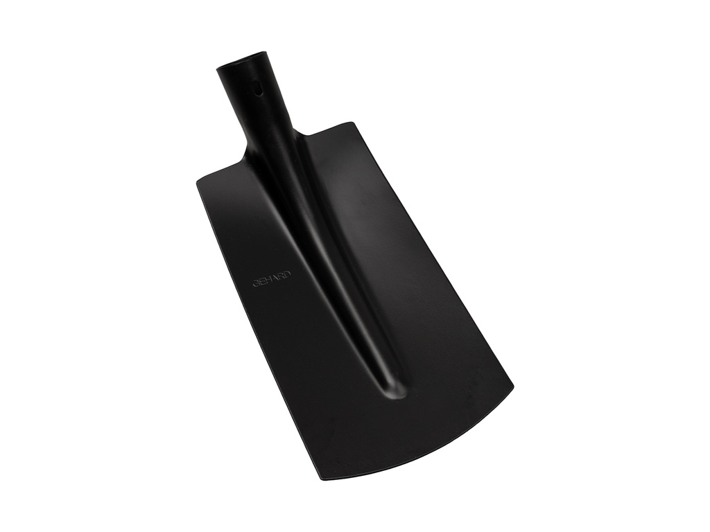 [780516] Pelle pose câble ATLAS 16 cm 1/2 noir, fond droit, extra trempé, sans manche