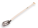 Digging shovel ATLAS 1/4 000 hardened, flat step, with ATLAS shovel handle 110 cm bent