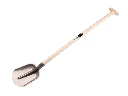 Flachrandschaufel Jimmy 1/4 000 mit Eschenholz Schaufelstiel 110 cm gebogen