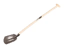 Digging Shovel Jimmy 1/4 00 with ash wood shovel handle 110 cm bent