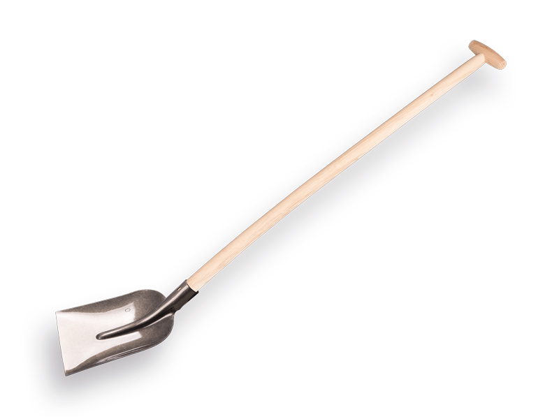 [780652] PROMO Pelle à béton 1/2 0 avec manche de pelle en bois de frêne 110 cm courbé