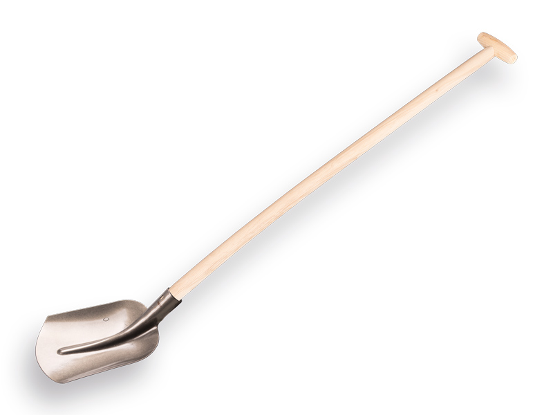 [780660] SALE Scoop shovel 3/4 0 with PE ash wood shovel handle 110 cm bent