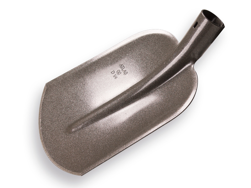 Digging shovel ATLAS 1/4 00 hardened, clear lacquered, without handle