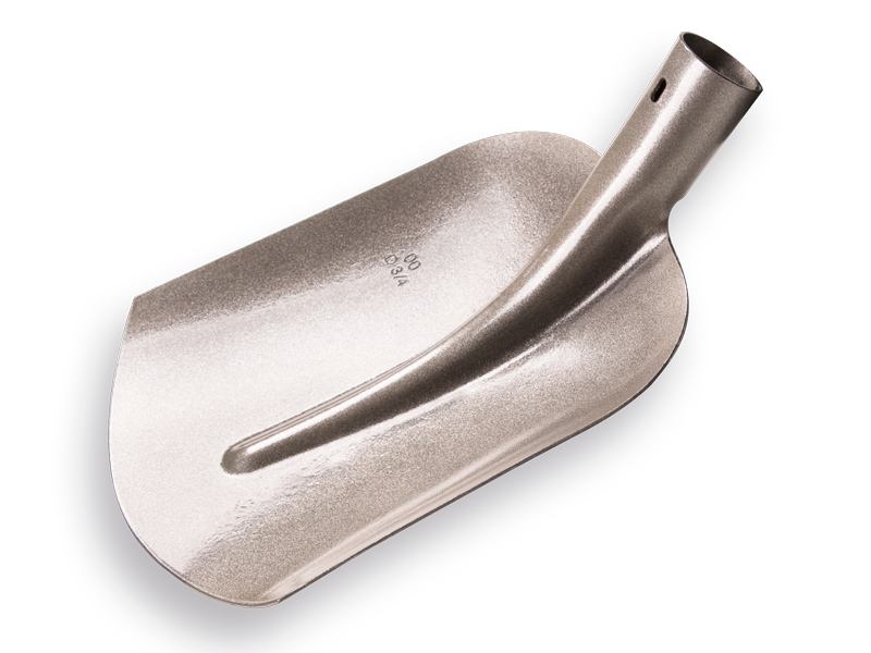 Scoop shovel ATLAS 3/4 00 hardened, clear lacquered, without handle