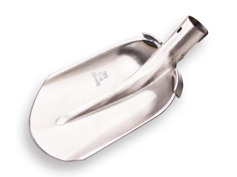 Digging shovel ATLAS DIAMOND 1/4 000, hardened and polished, FLAT STEP, without handle