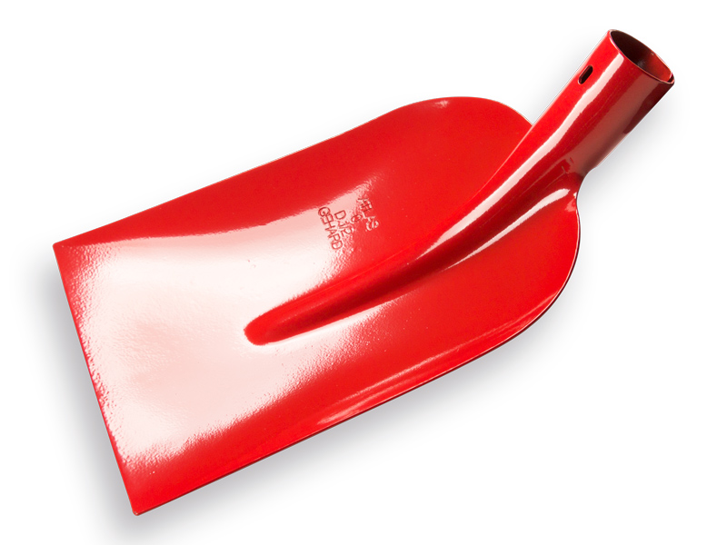 Betonschaufel ATLAS 1/2 0 rot, extra gehärtet, ohne Stiel
