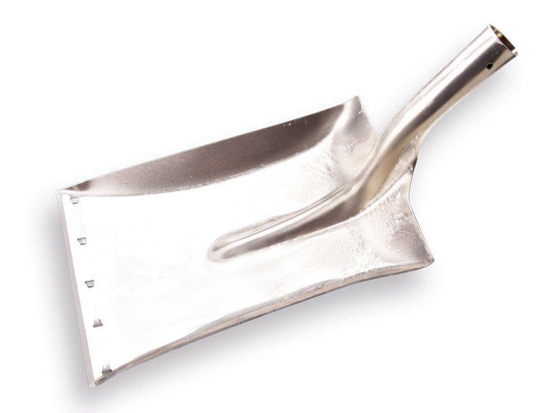 Ballastschop aluminium nr. 4 met strip, 27 x 34 cm, zonder steel