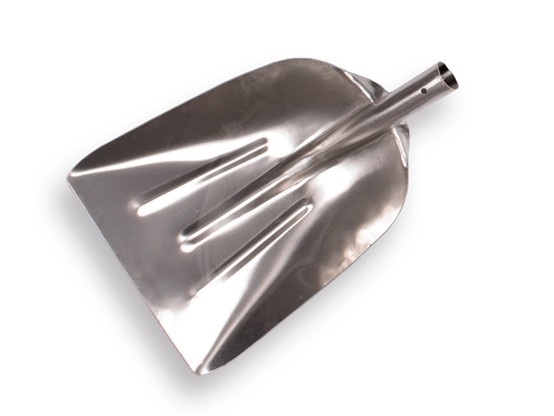 [790110] Pelle à grain OFFNER aluminium sans lame d’usure, 32 x 39 cm, sans manche