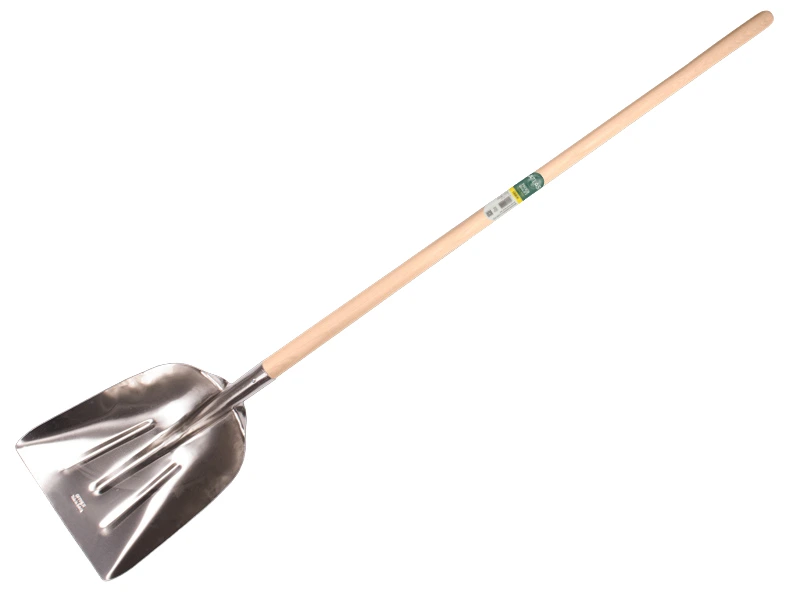 [790128] Grain shovel OFFNER aluminium without wear strip, with ATLAS shovel handle 130 cm, FSC 100%