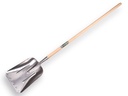 Grain shovel ATLAS Swedish model, aluminium with wear strip, 33 x 43 cm, with ATLAS handle 130 cm, FSC 100%