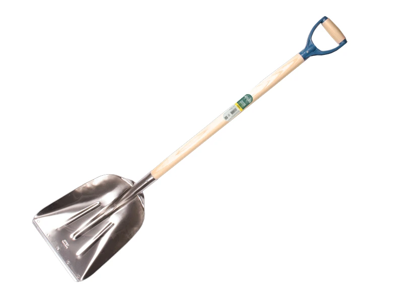 [790160] Graanschop OFFNER aluminium met strip en ATLAS PD-steel 95 cm gebogen, FSC 100%