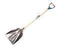Getreideschaufel OFFNER Aluminium mit Stahlkante en ATLAS Kunststoff-D-Griff 95 cm gebogen, FSC 100%