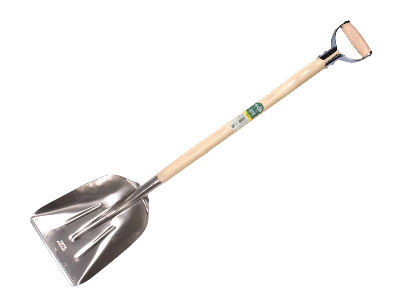 [790163] Graanschop OFFNER aluminium met strip en ATLAS YD-steel 95 cm gebogen, FSC 100%