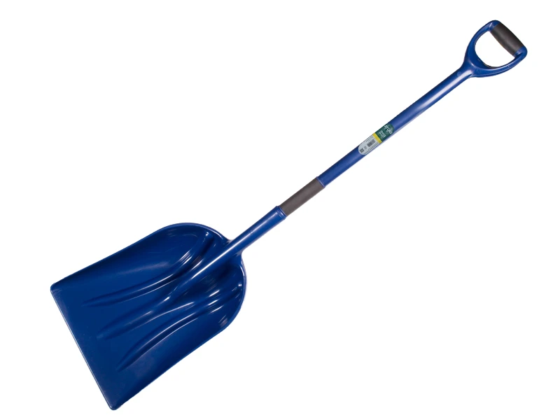 [790195] Grain shovel - Snow shovel ATLAS plastic, with plastic D-handle, length 133 cm, HACCP