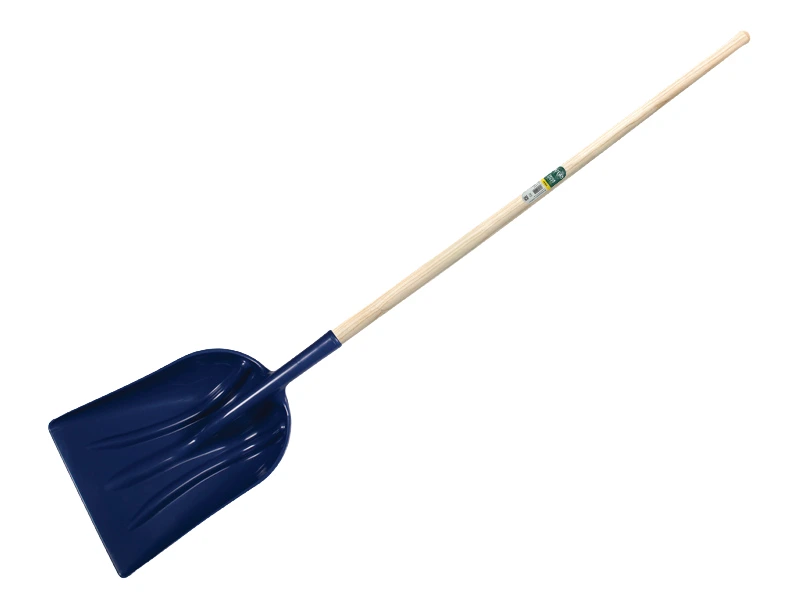 Graanschop - Sneeuwschep ATLAS kunststof, met rechte ATLAS steel 130 cm, FSC 100%