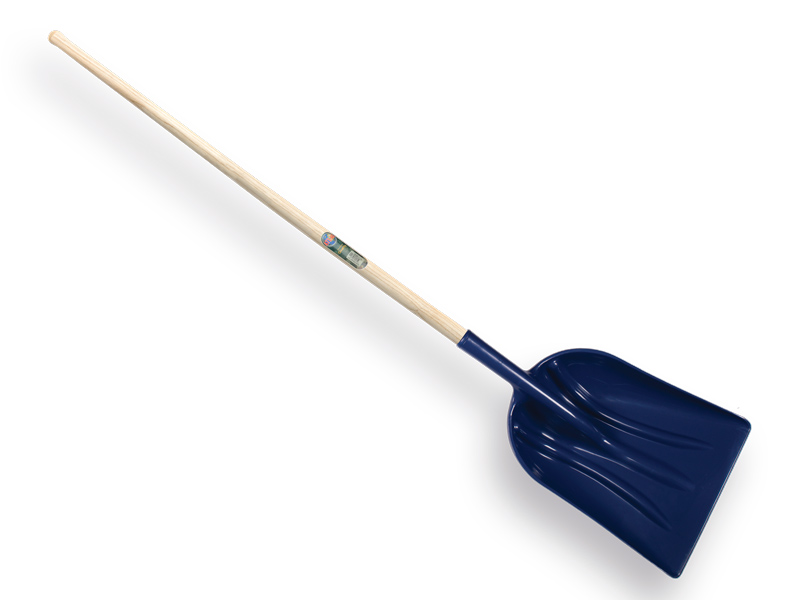 Grain shovel - snow shovel ATLAS plastic, with straight ATLAS handle 130 cm