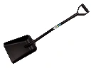 Ballastschop ATLAS zwart PP met fiberglas 112 cm, 27 x 34 cm, met D-steel, HACCP
