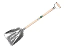 Atlas aluminium grain shovel with wear strip with Atlas metal D-handle 95 cm bent, FSC 100%