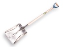 Ballastschop OFFNER aluminium met strip, 27 x 35 cm, ATLAS PD-steel 95 cm gebogen