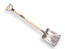 Ballastschop OFFNER aluminium met strip, 27 x 35 cm, ATLAS YD-steel 95 cm gebogen