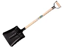 Ballast shovel IDEAL steel, 27 x 34 cm, with ATLAS metal D-handle 95 cm bent