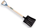 Ballast shovel IDEAL handle, 27 x 34 cm, with ATLAS plastic D-handle 95 cm bent