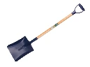 Ballast shovel OFFNER steel, 28 x 34 cm, with ATLAS plastic D-handle 95 cm