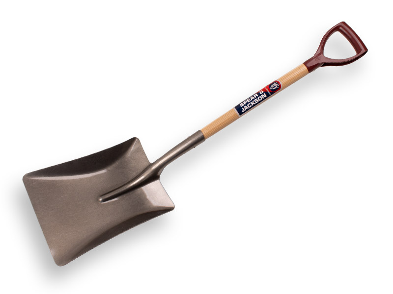 [797507] Ballastschaufel SPEAR & JACKSON 2521 WE Stahl, 30,5 x 37 cm, mit Kunststoff-D-Griff 70 cm