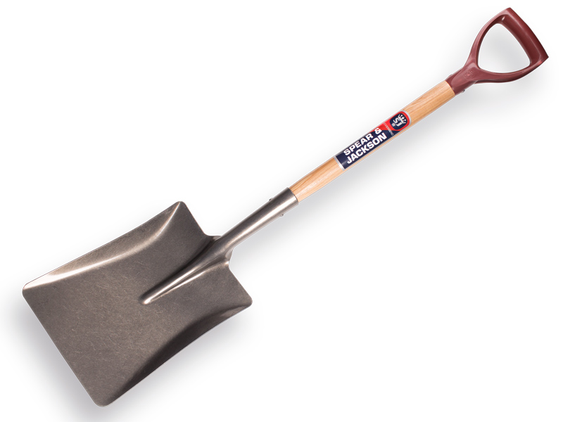 Ballast shovel SPEAR & JACKSON 2521 VC handle, 27.5 x 35 cm, with plastic D-handle 70 cm