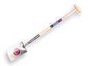 SPEAR & JACKSON-Spaten mit Schwanenhalsdülle, 1042 AV, met Eschen T-steel. Feinpoliertes Blatt 18 x 28 cm