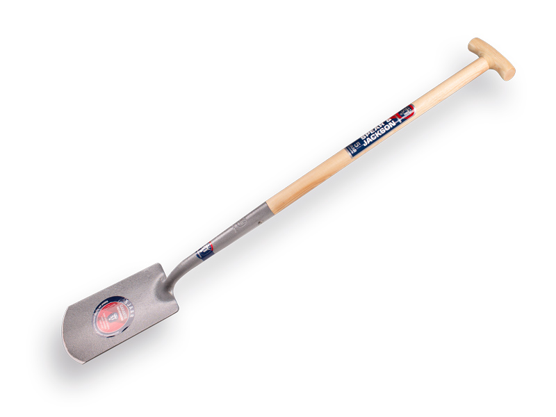 SPEAR & JACKSON-Spaten mit Schwanenhalsdülle, 1043 NH mit Eschen T-stiel. Pulverbeschichtetes Blatt 16 x 28 cm